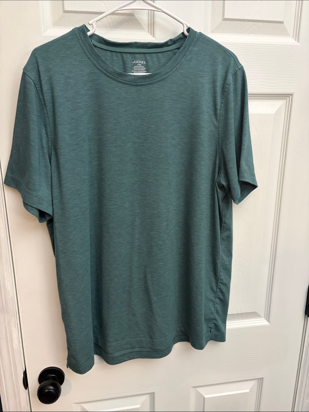 Jockey Men’s Short Sleeve Crew Tee in Teal Green